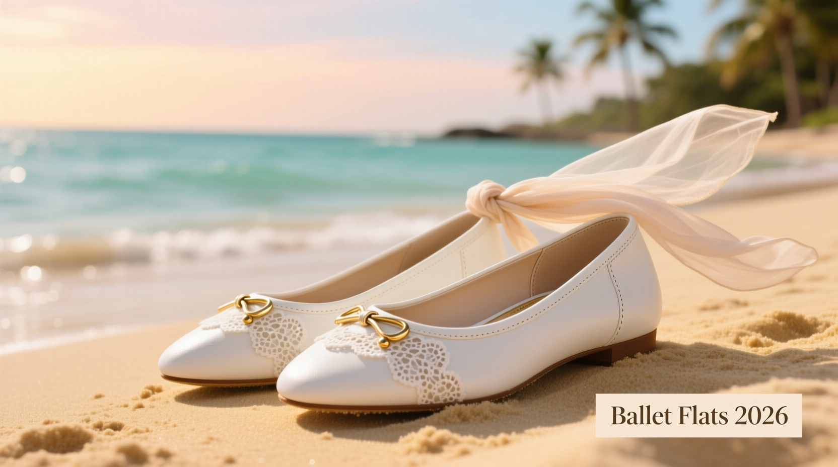 womens beach days ballet flats