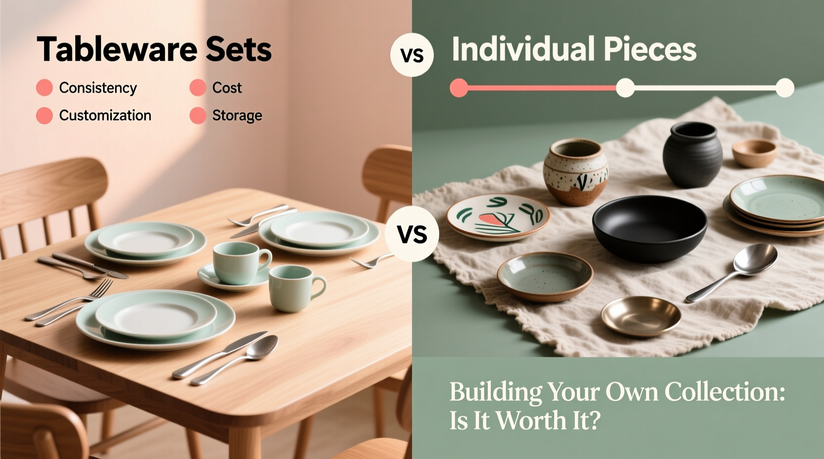 tableware sets vs individual pieces is building your own collection actually worth it