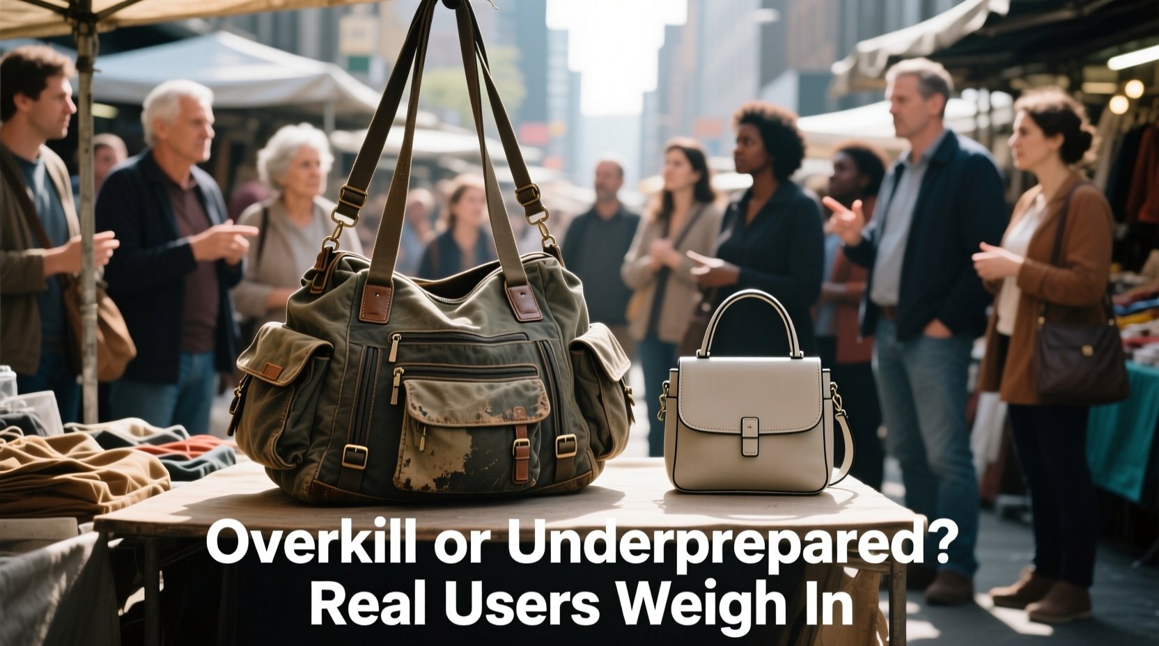 is a large chest bag overkill or is a small one not enough real users weigh in