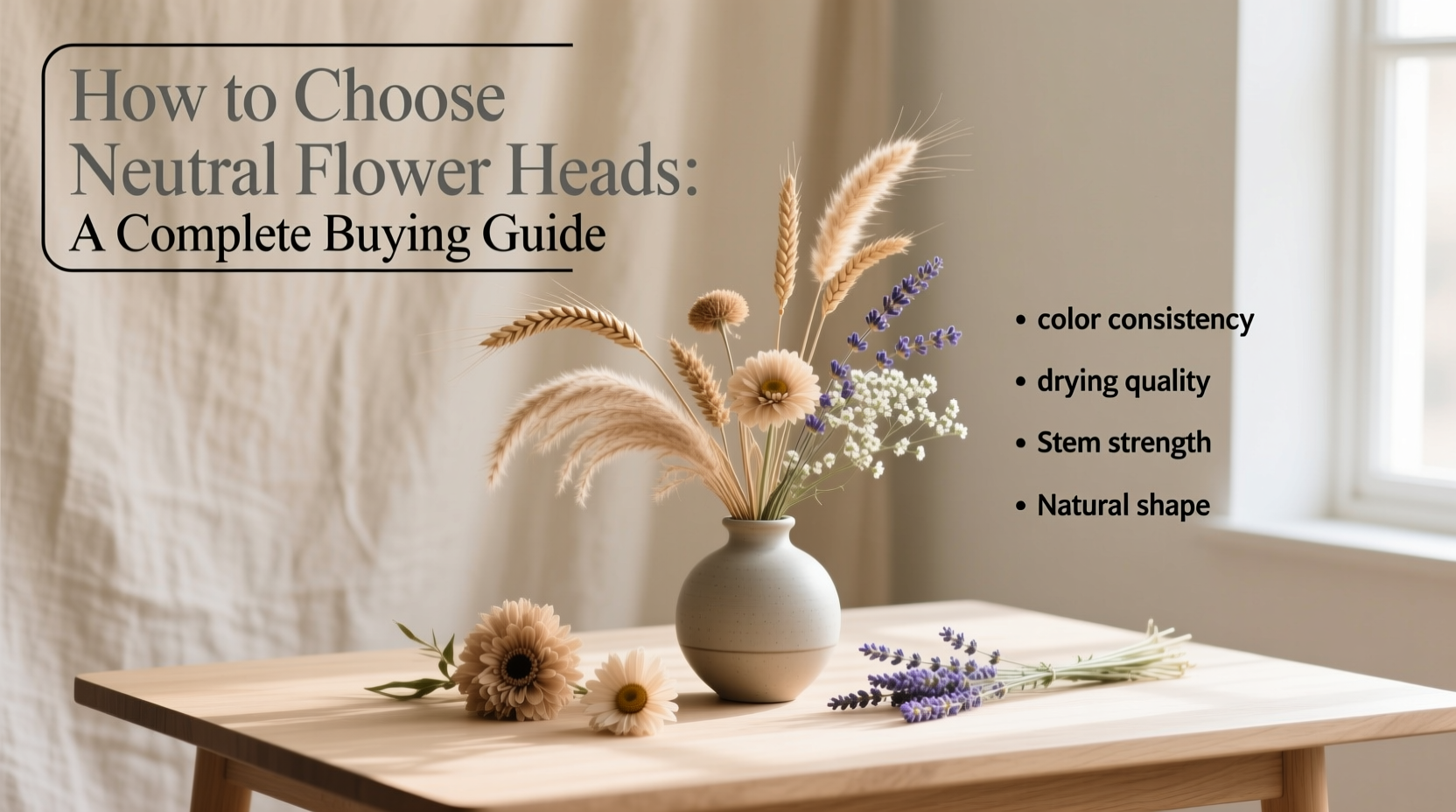 How to Choose Neutral Flower Heads: A Complete Buying Guide