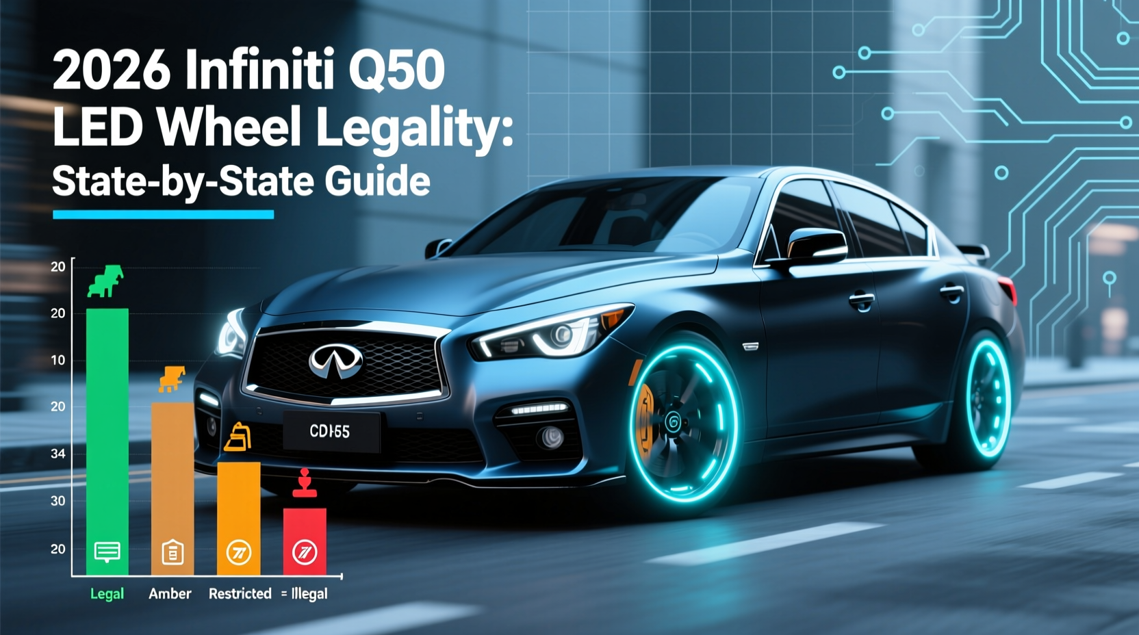 q50 led wheel 2026 legality
