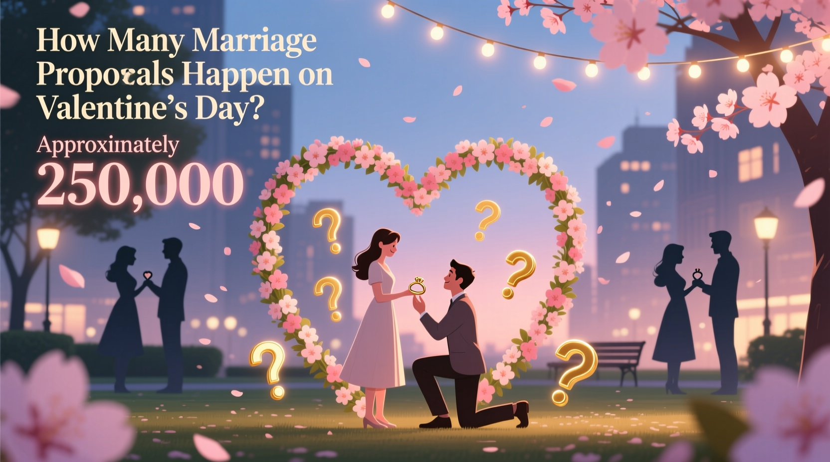 how many marriage proposals are there on valentines day