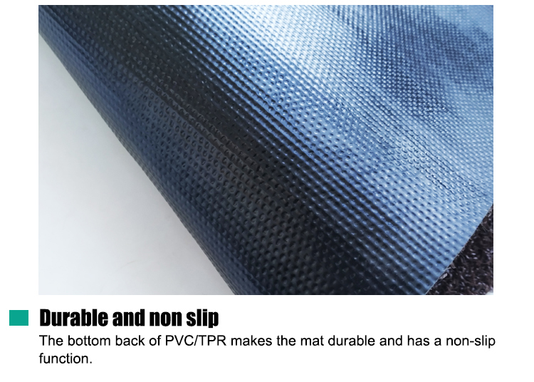 2022 popular Indoor 100%PP material PVC backing Artificial turf mat plastic grass door mat(图5)