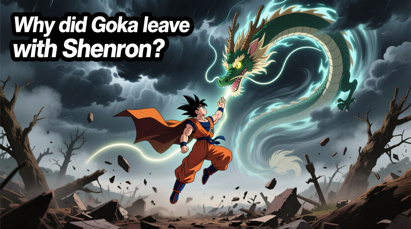 goku shenrons departure why did goku leave with shenron