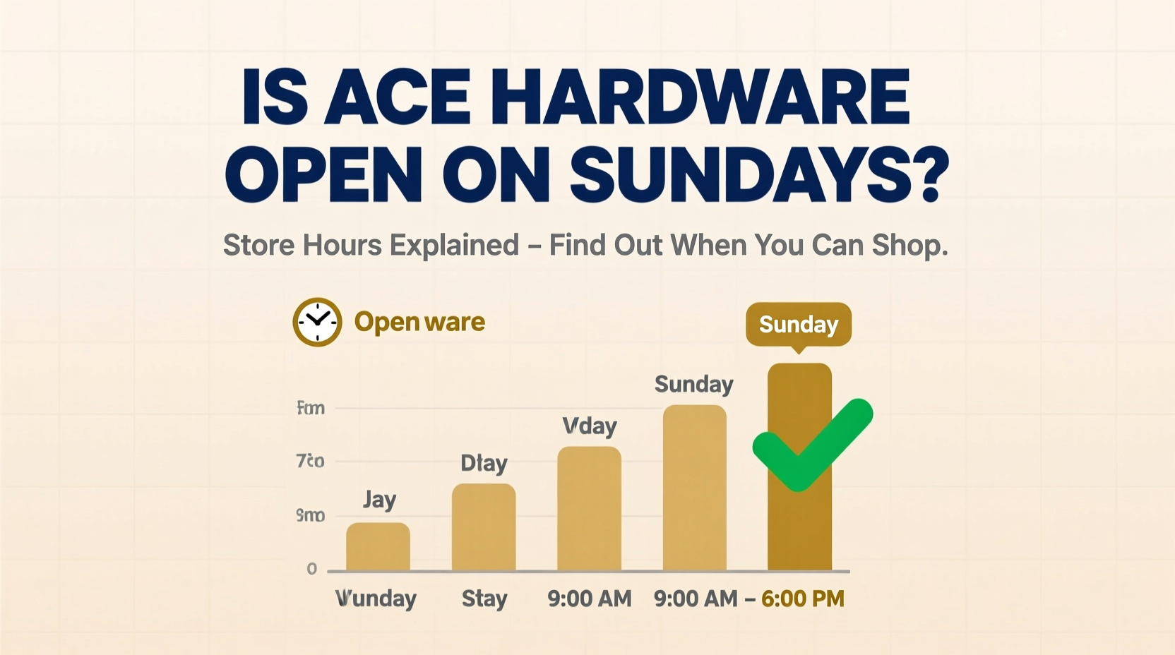 is ace open on sundays