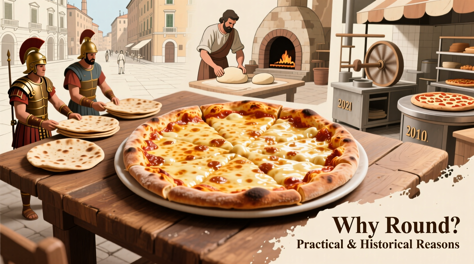 why is pizza round exploring the history and practical reasons