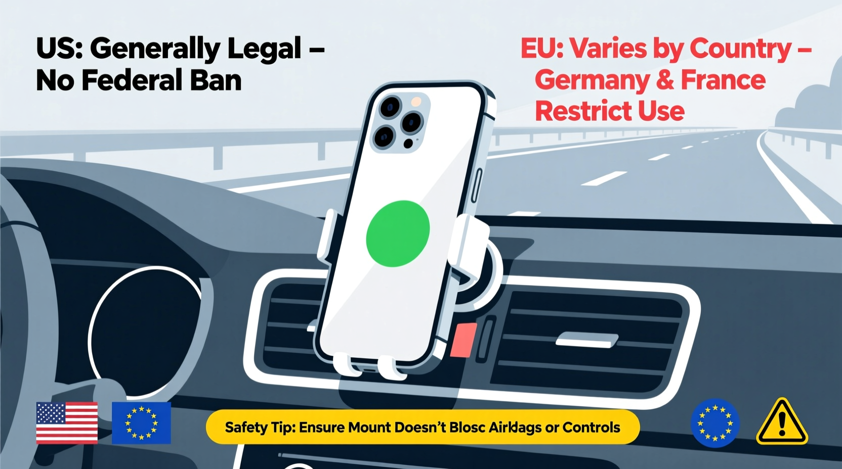 new driver vent holder legality