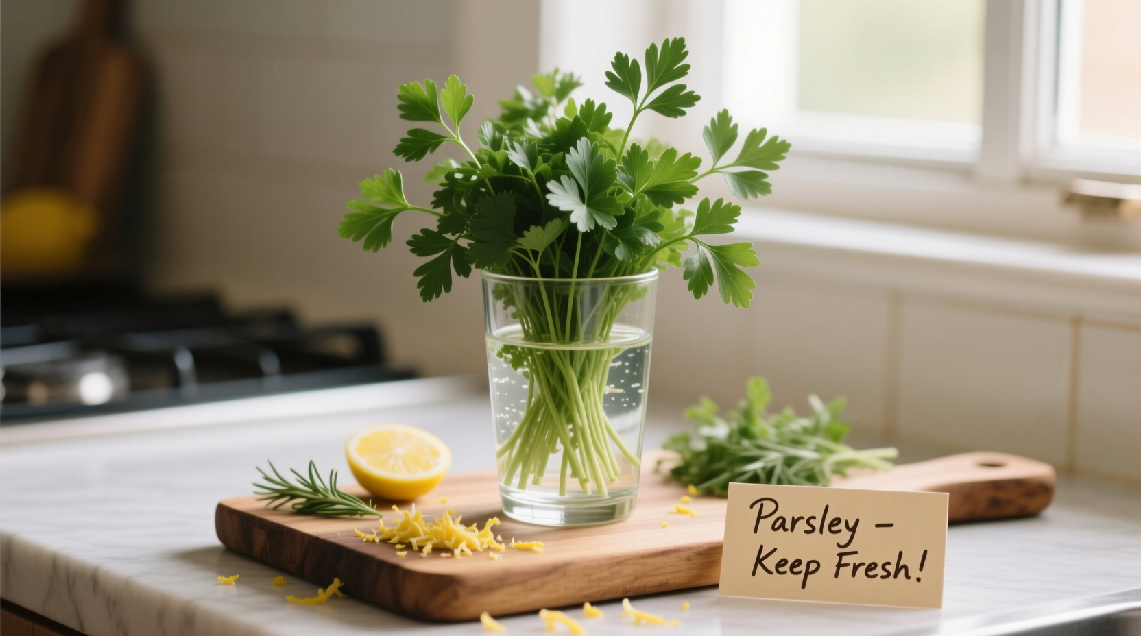 best way to store parsley