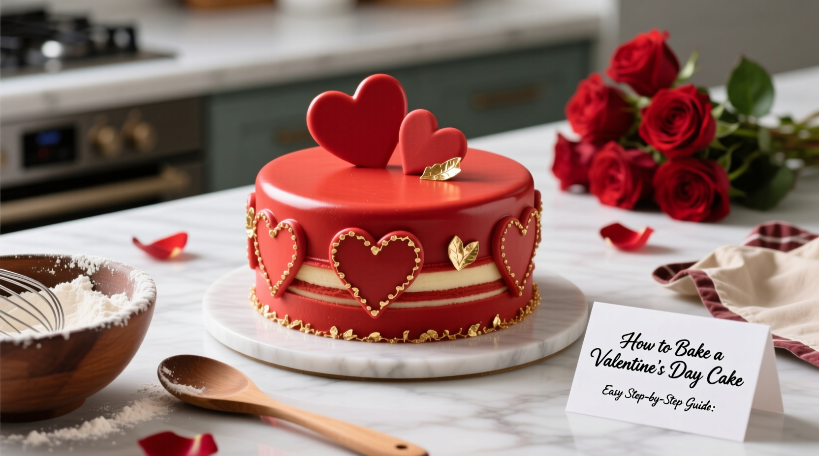 how to bake a valentines day cake