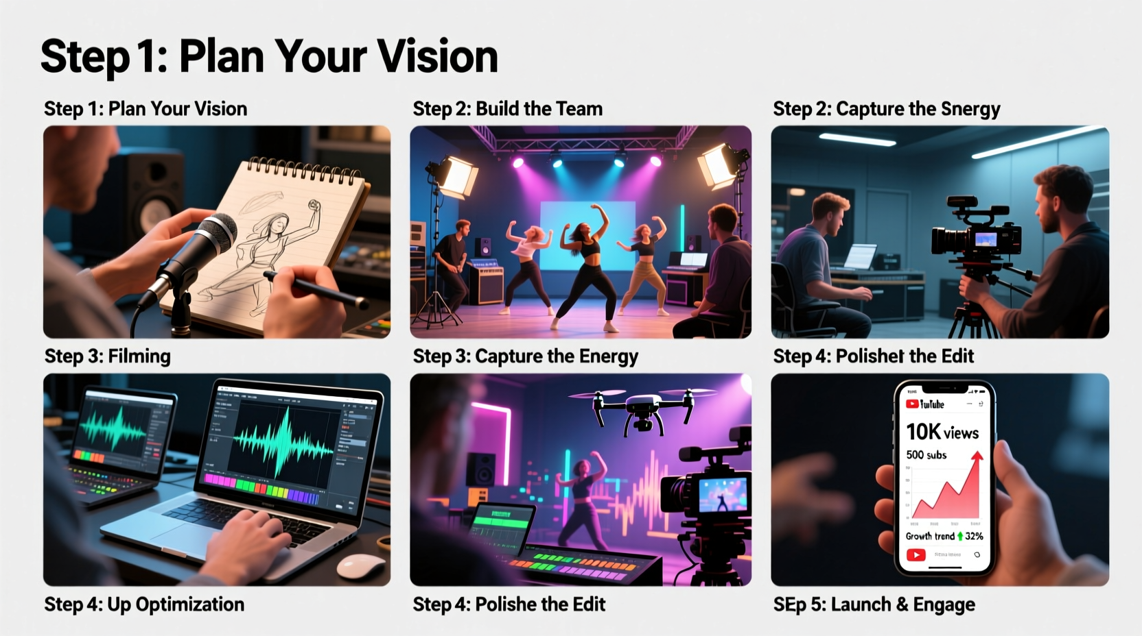 step by step guide to creating engaging music videos for youtube that grow your audience