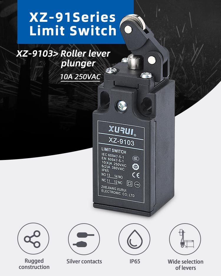 XZ-9103 Safety Limit Switch with Roller Lever for Industry