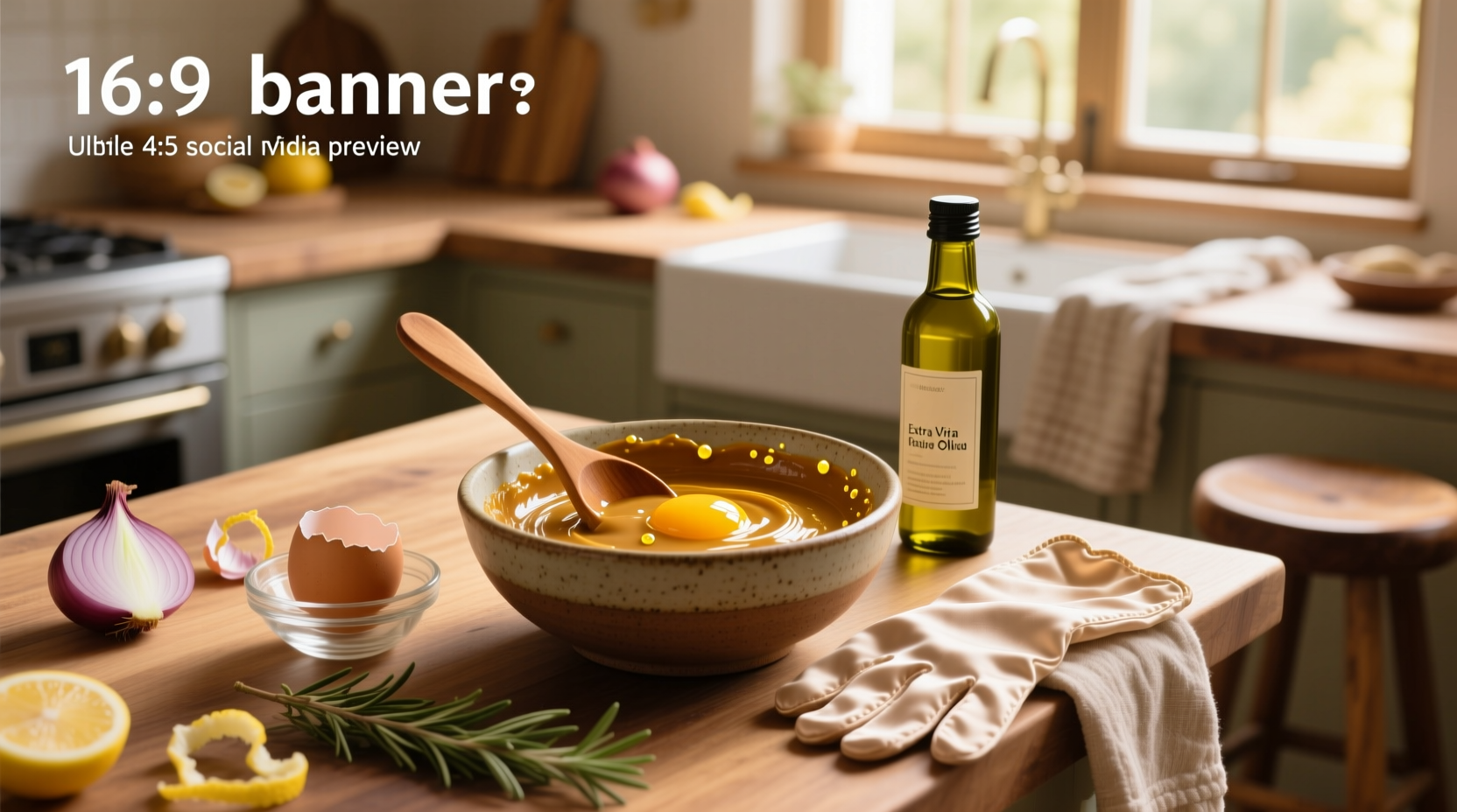 hair mask with olive oil and egg