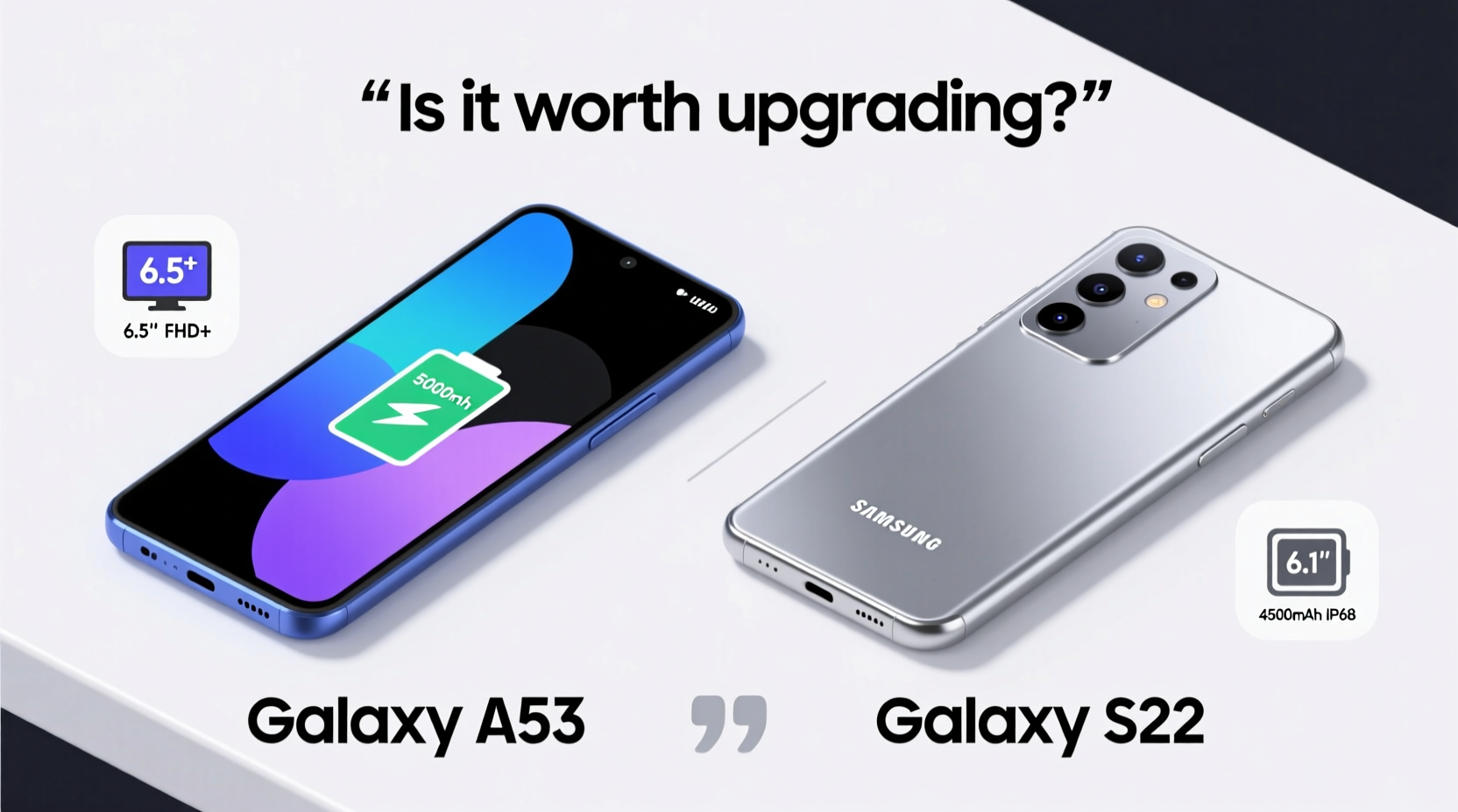 samsung a53 vs s22 is it worth upgrading or is the a53 good enough