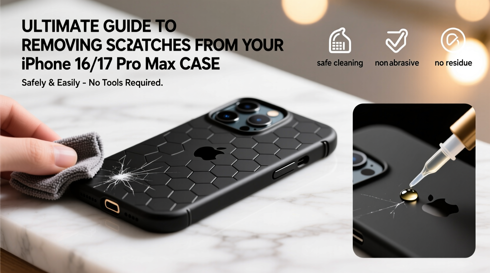 ultimate guide to removing scratches from your iphone 16 17 pro max case safely and easily