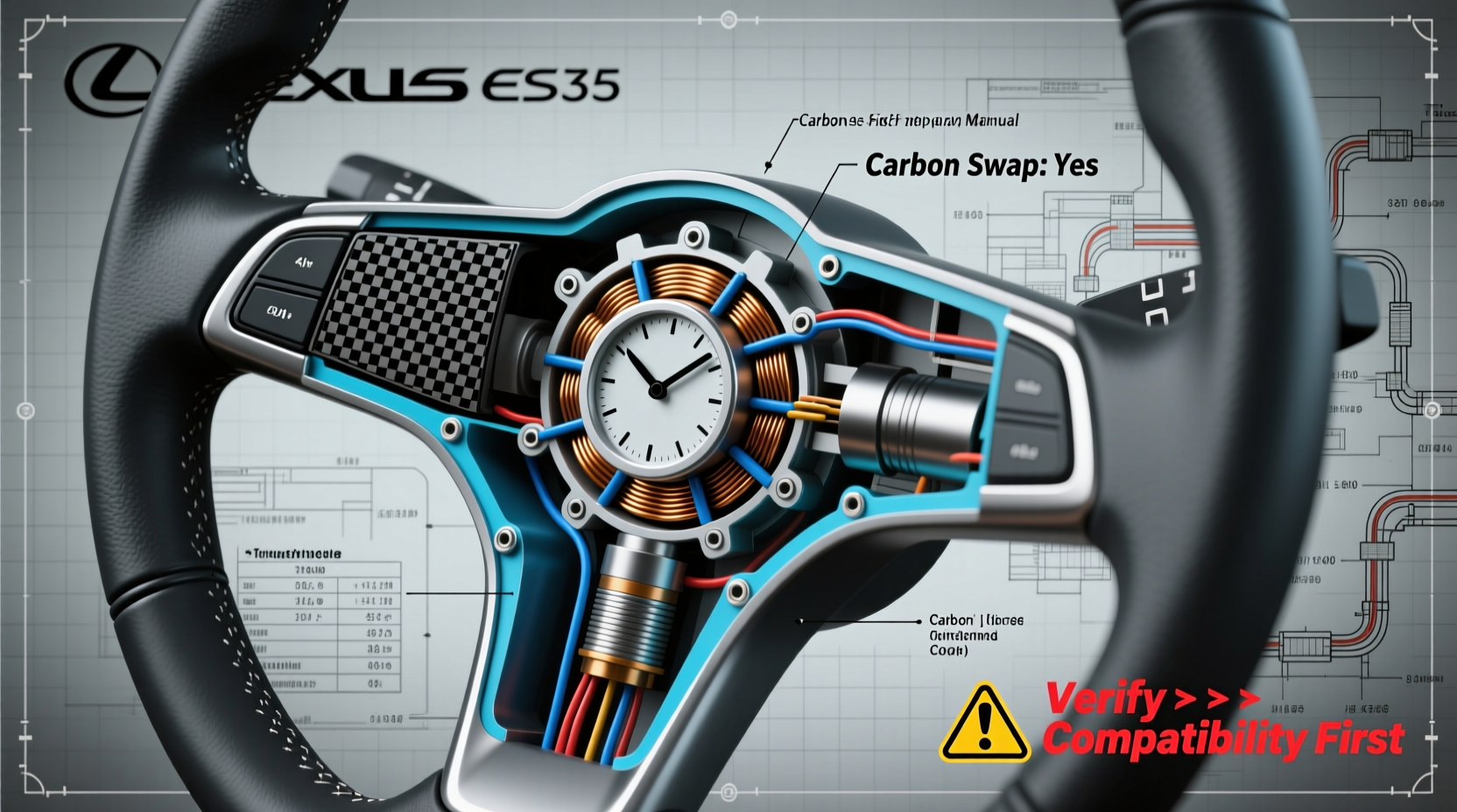 es350 clockspring carbon swap
