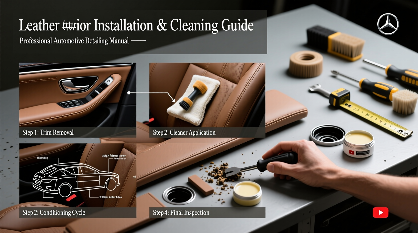 c300 leather install clean guide