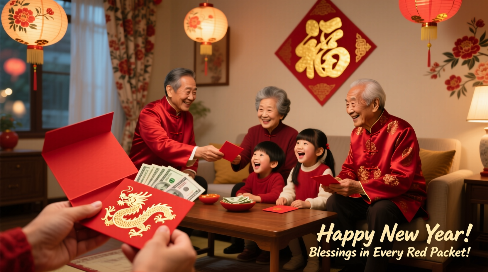 how to get red pocket in chinese new year