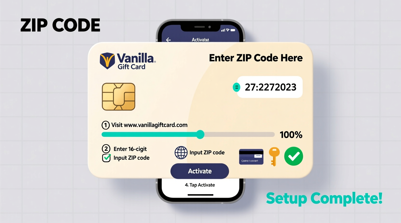 vanilla gift card zip code how to set it up easily