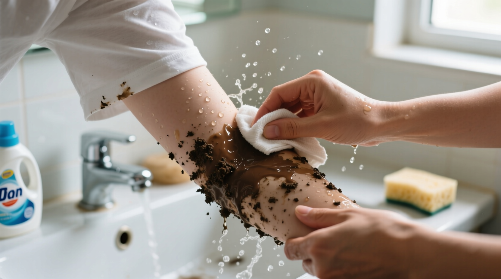 how to remove mud stains
