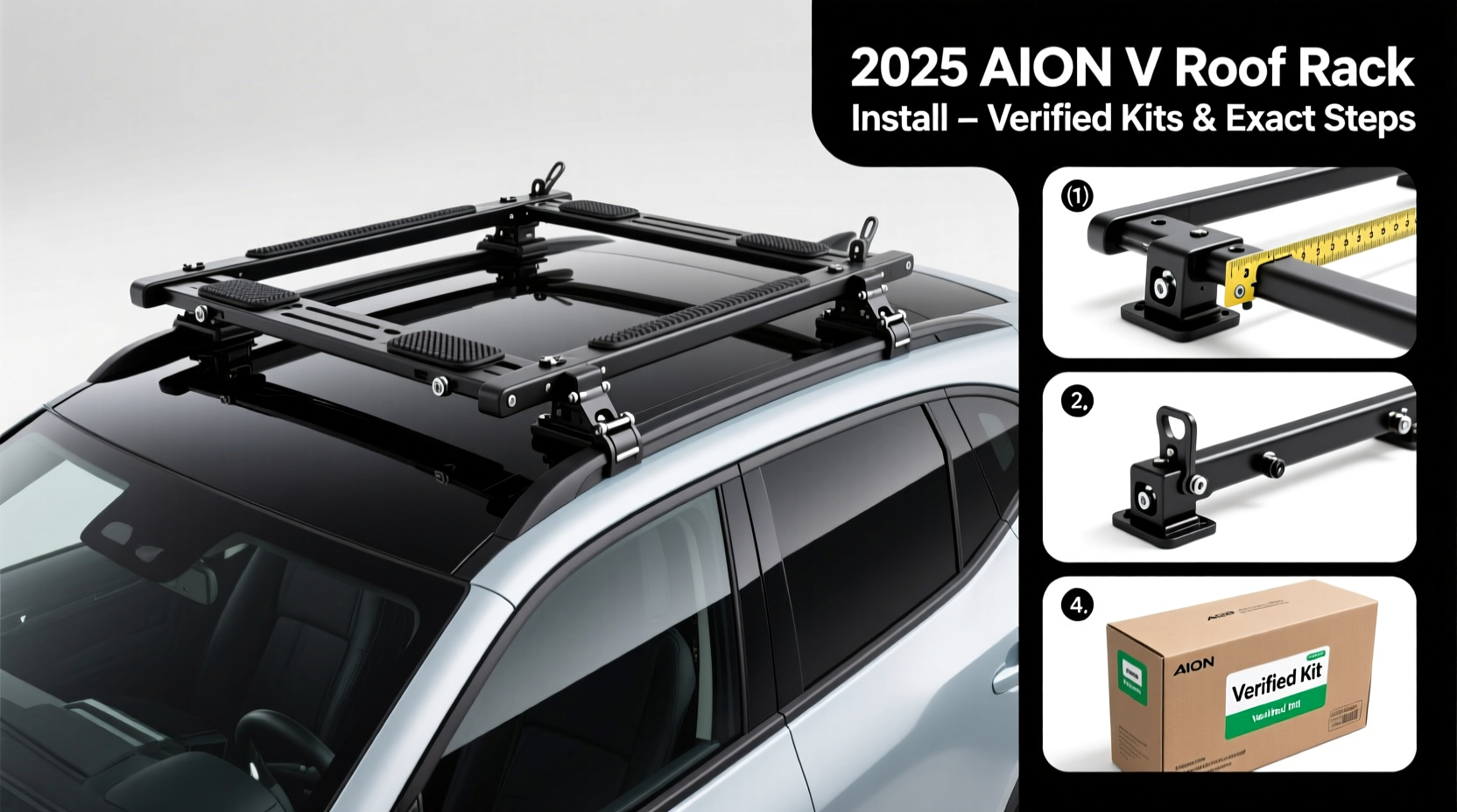 roof rack install aion v 2025
