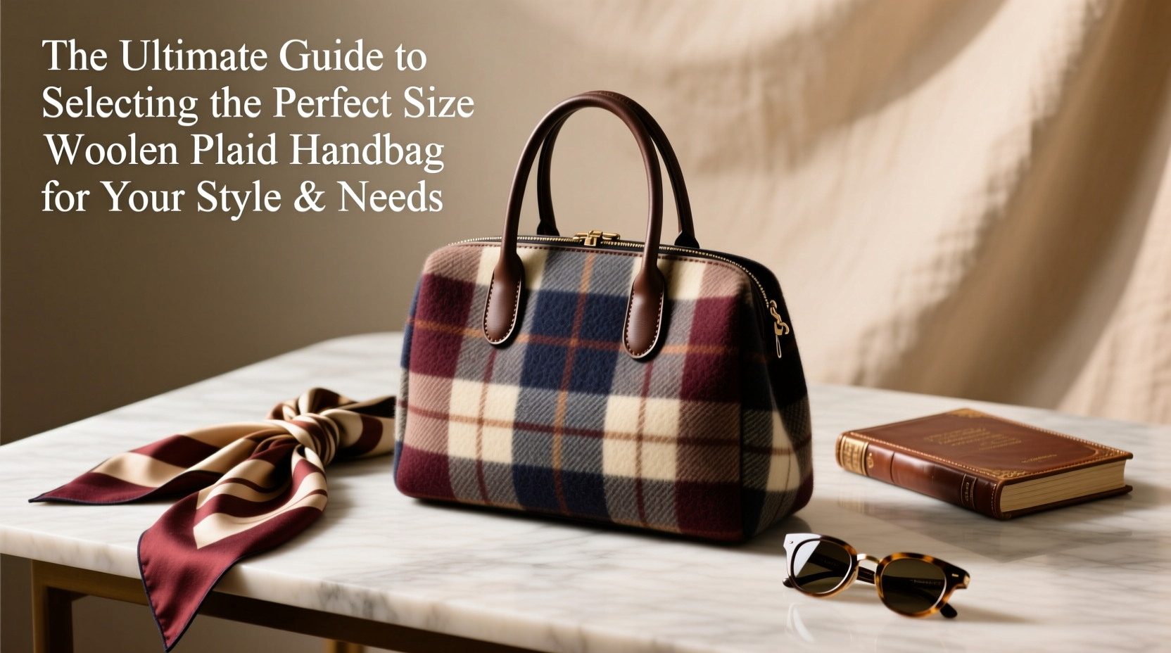 the ultimate guide to selecting the perfect size woolen plaid handbag for your style and needs