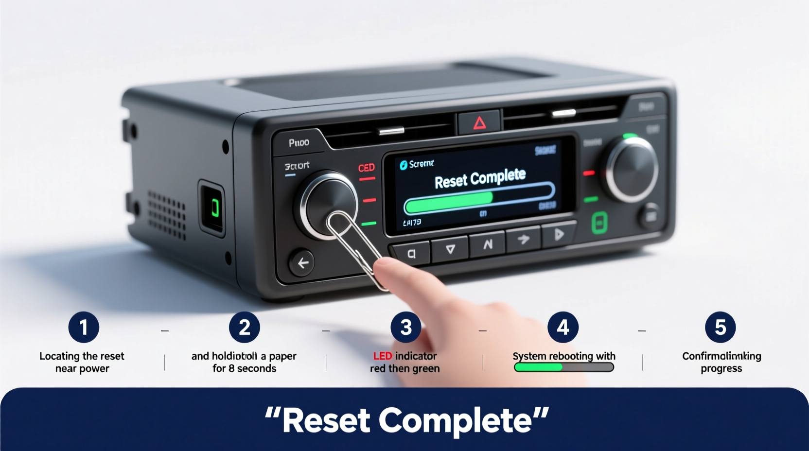 how do you reset a car stereo