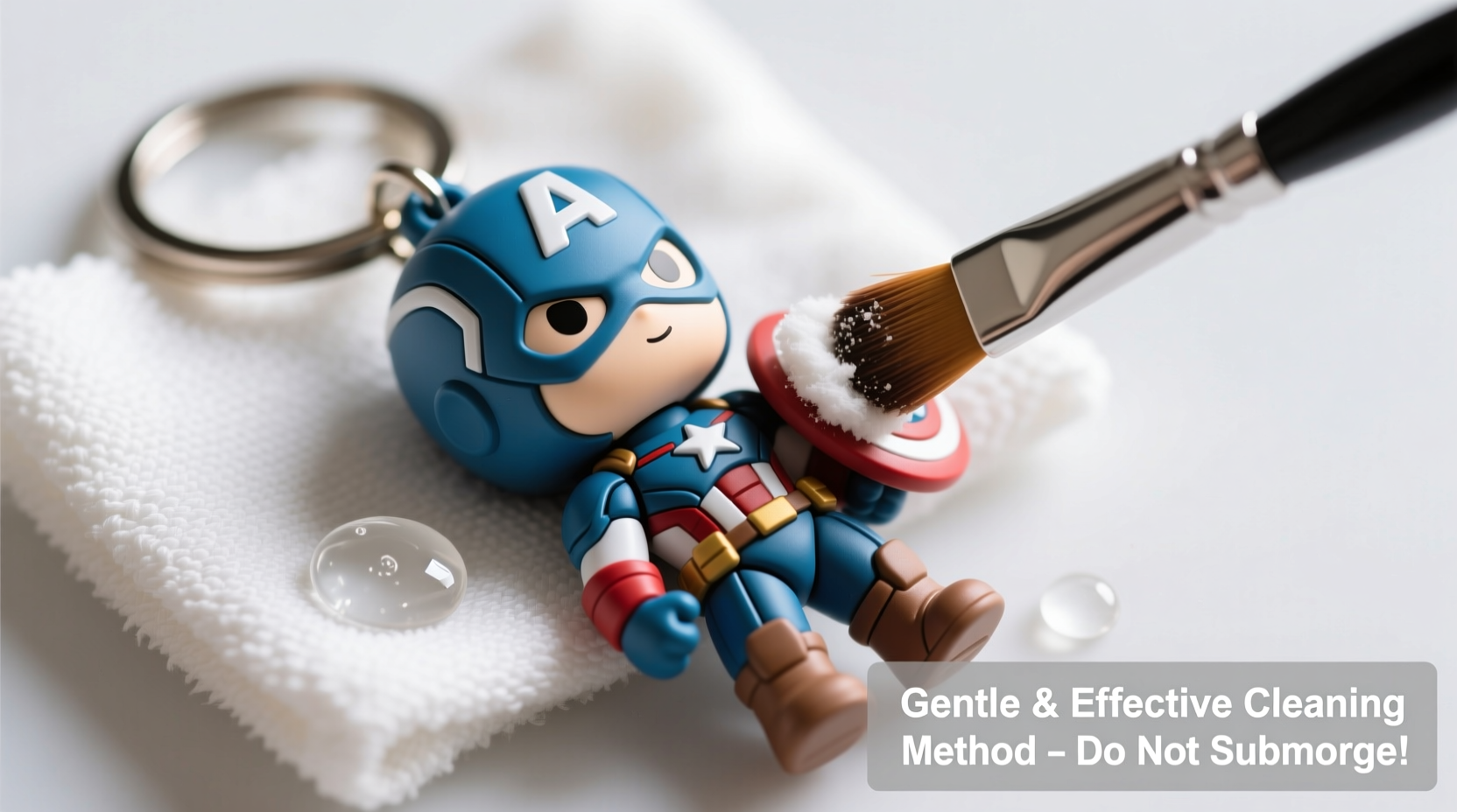 gentle and effective methods to clean your handmade avengers figurine keychain without damage