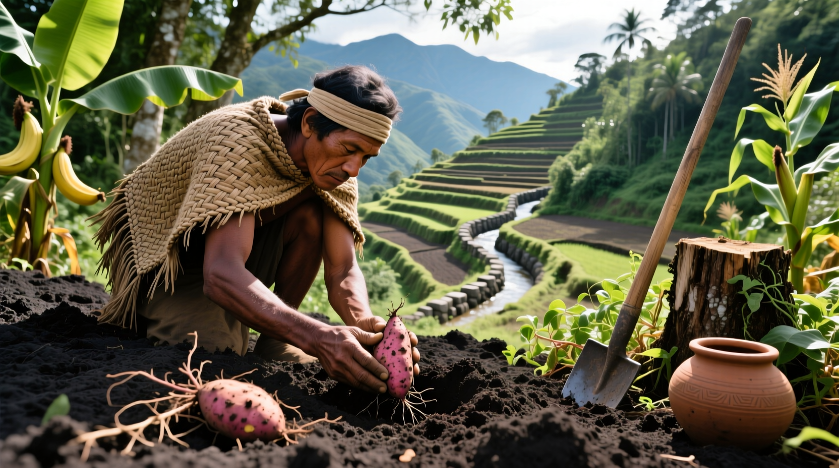 Ancient sweet potato cultivation in South America