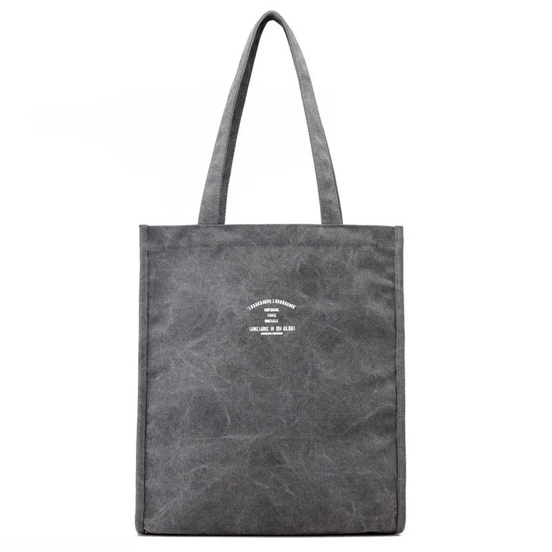 Wholesale Custom Logo Eco Friendly Jumbo Square Fabric Packaging Laptop Book Clothing Brown Canvas Tote Shopping Bag