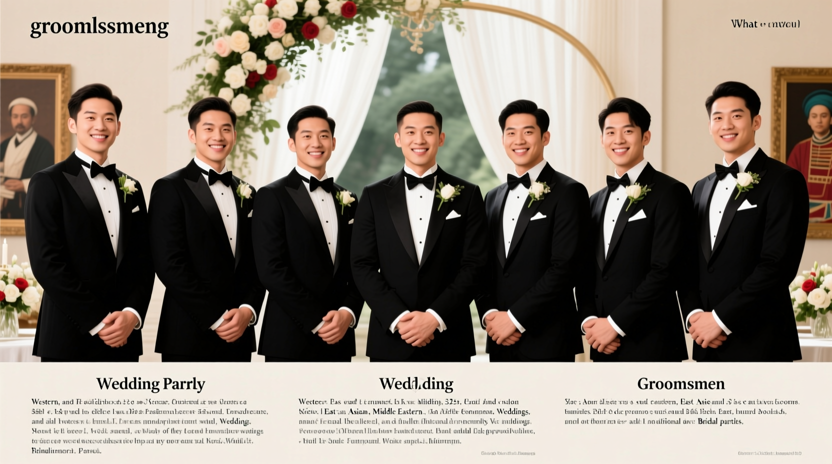 how many groomsmen are in a wedding