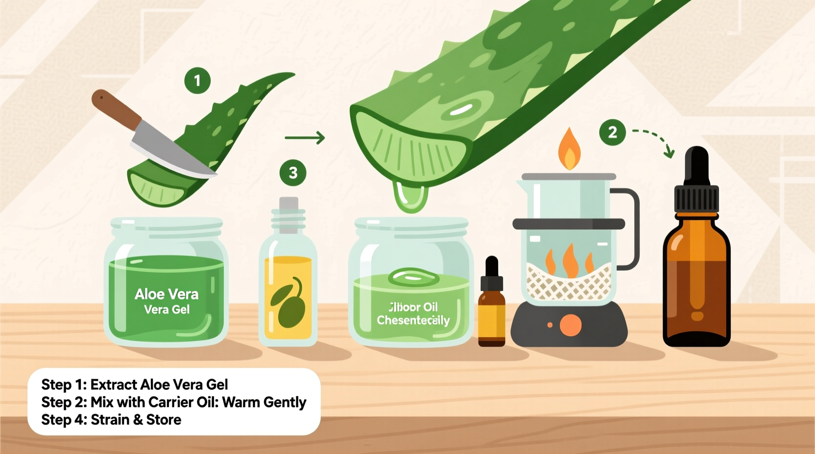 how to make oil from aloe vera
