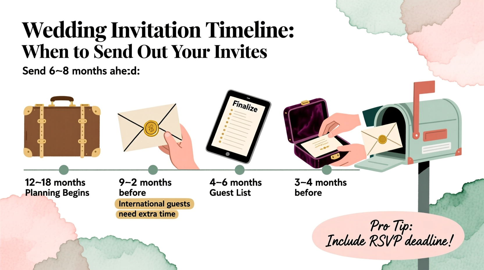 how early to send out wedding invitations