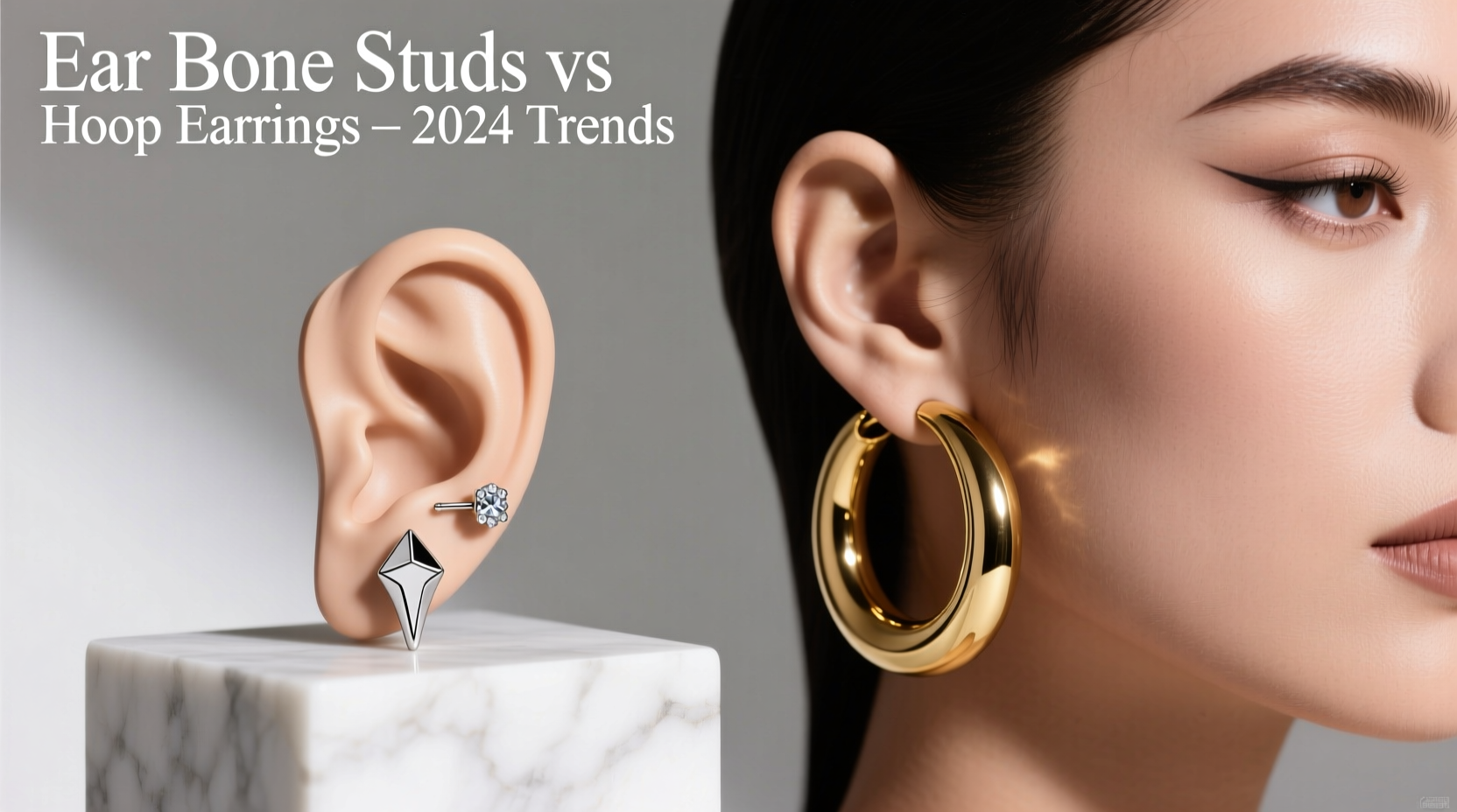 ear bone studs vs hoop earrings which are more in style right now