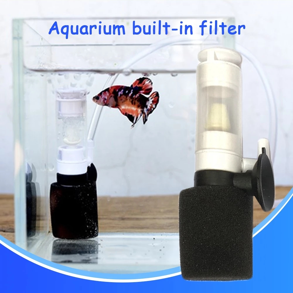 WEAVERBIRD Mini Schwammfilter Für Aquarium – 3-in-1, Ultra Leise, Mit Saugnapf