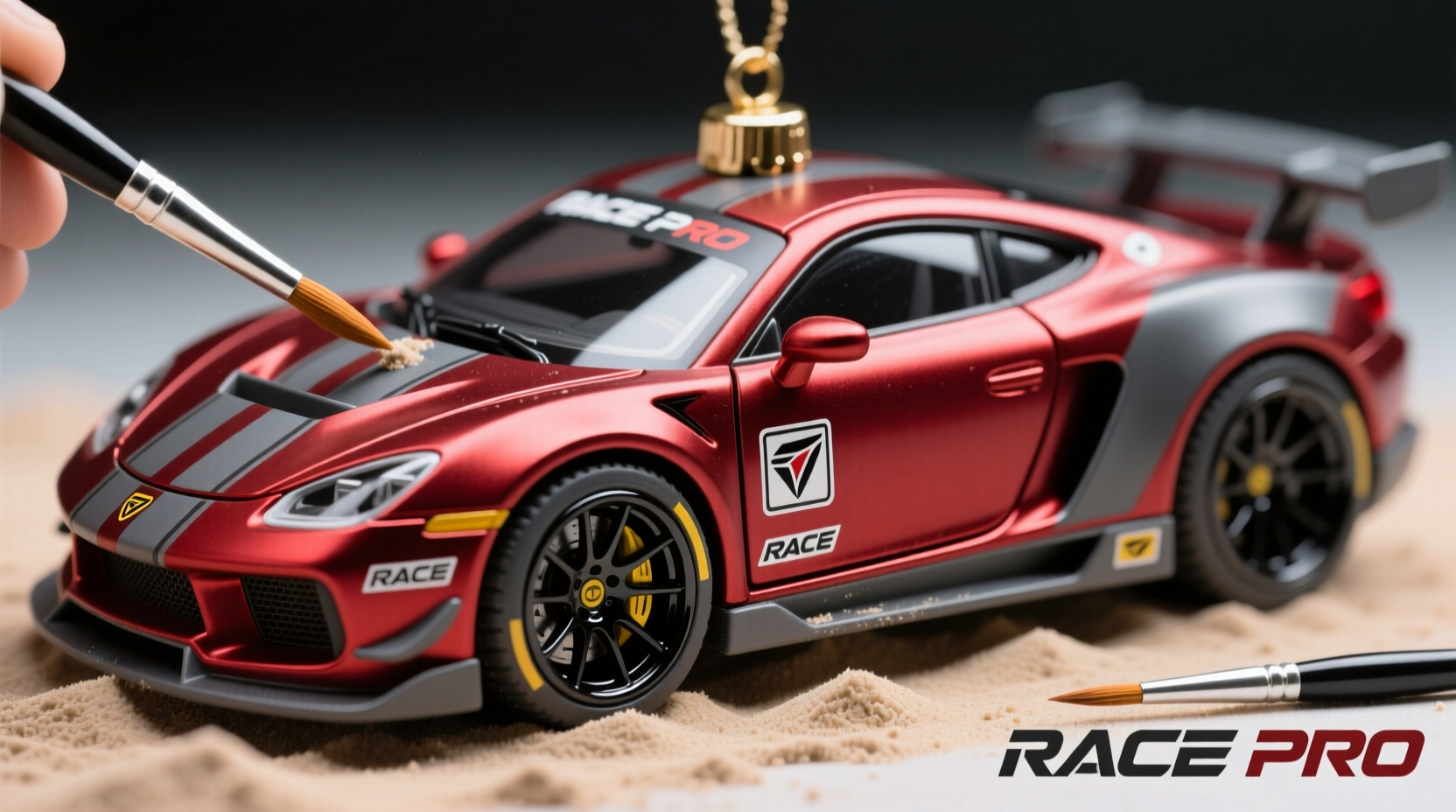 step by step guide to painting and detailing a 3d printed toy car ornament for a professional finish