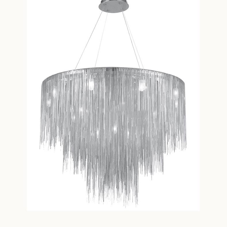 Decorative LED Pendant Lighting Modern Luxury  Aluminum Chain Chandelier lighting
