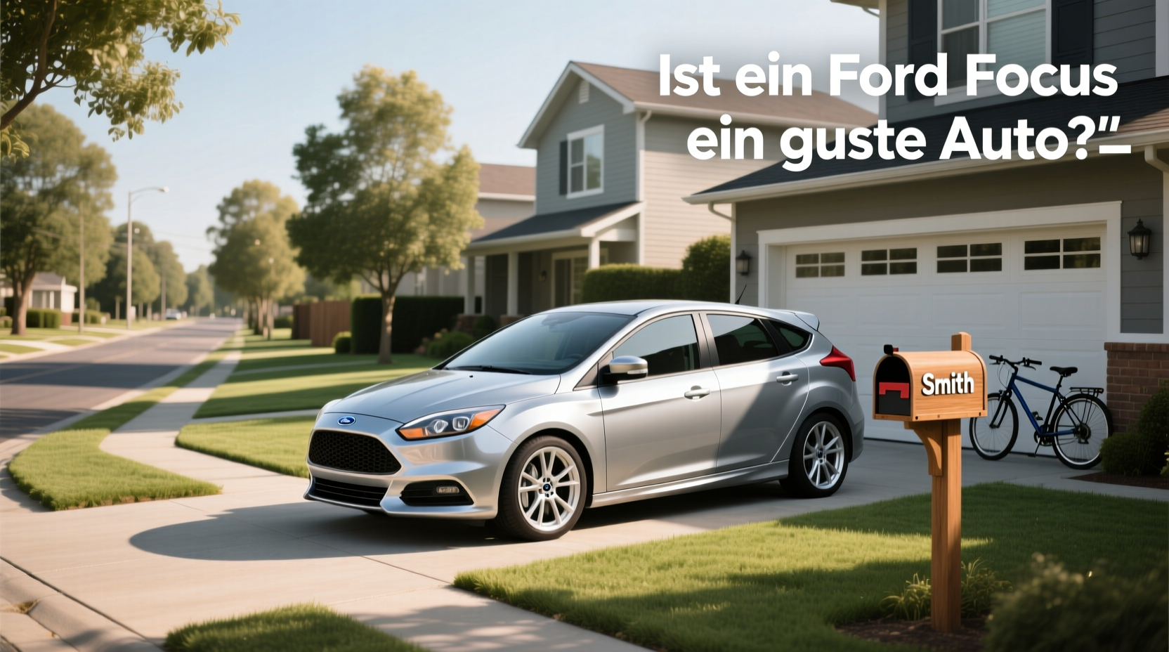 2015 Ford Focus hatchback parked on urban street