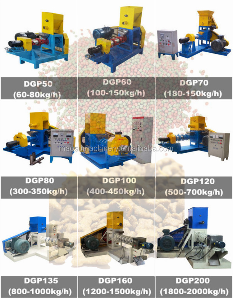 China extruder floating fish feed manufacturing machinery