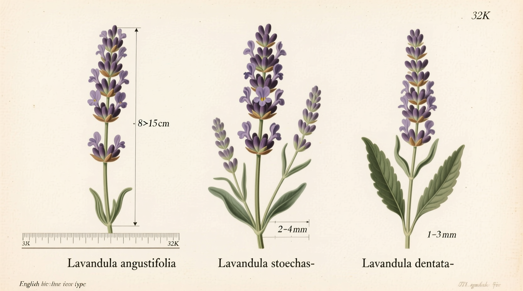 Normal Lavender Flower Size: Key Measurements by Type