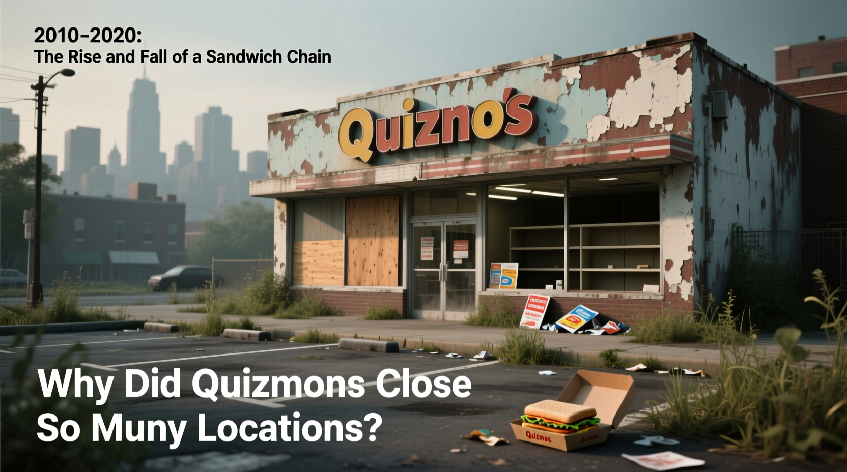 why did quiznos close so many locations a history