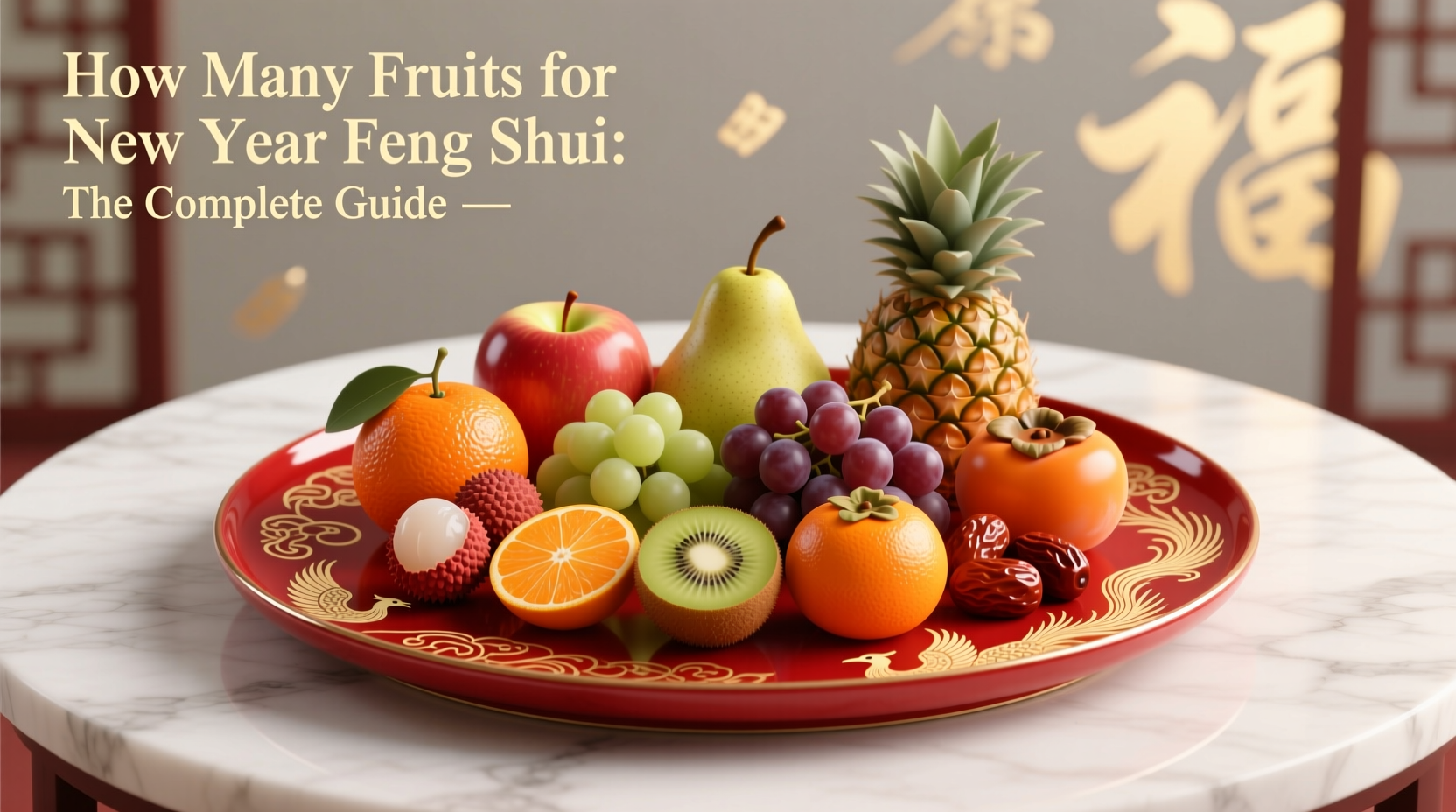 how many fruits for new year feng shui