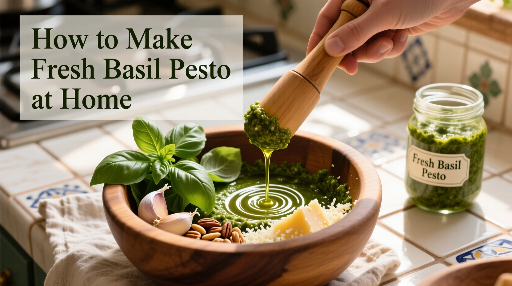 how do you make fresh basil pesto