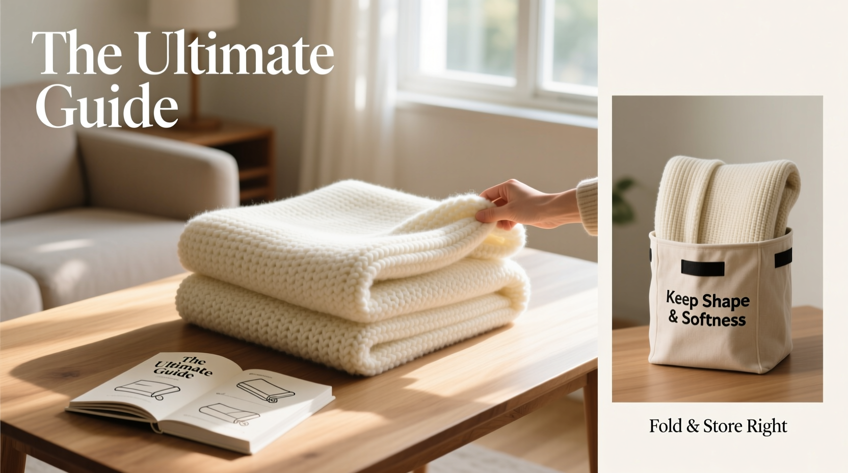 the ultimate guide to folding and storing knitted throw blankets for lasting shape and softness