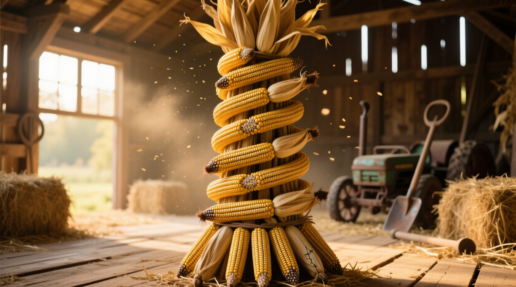 make a golden stock out of corn cobs