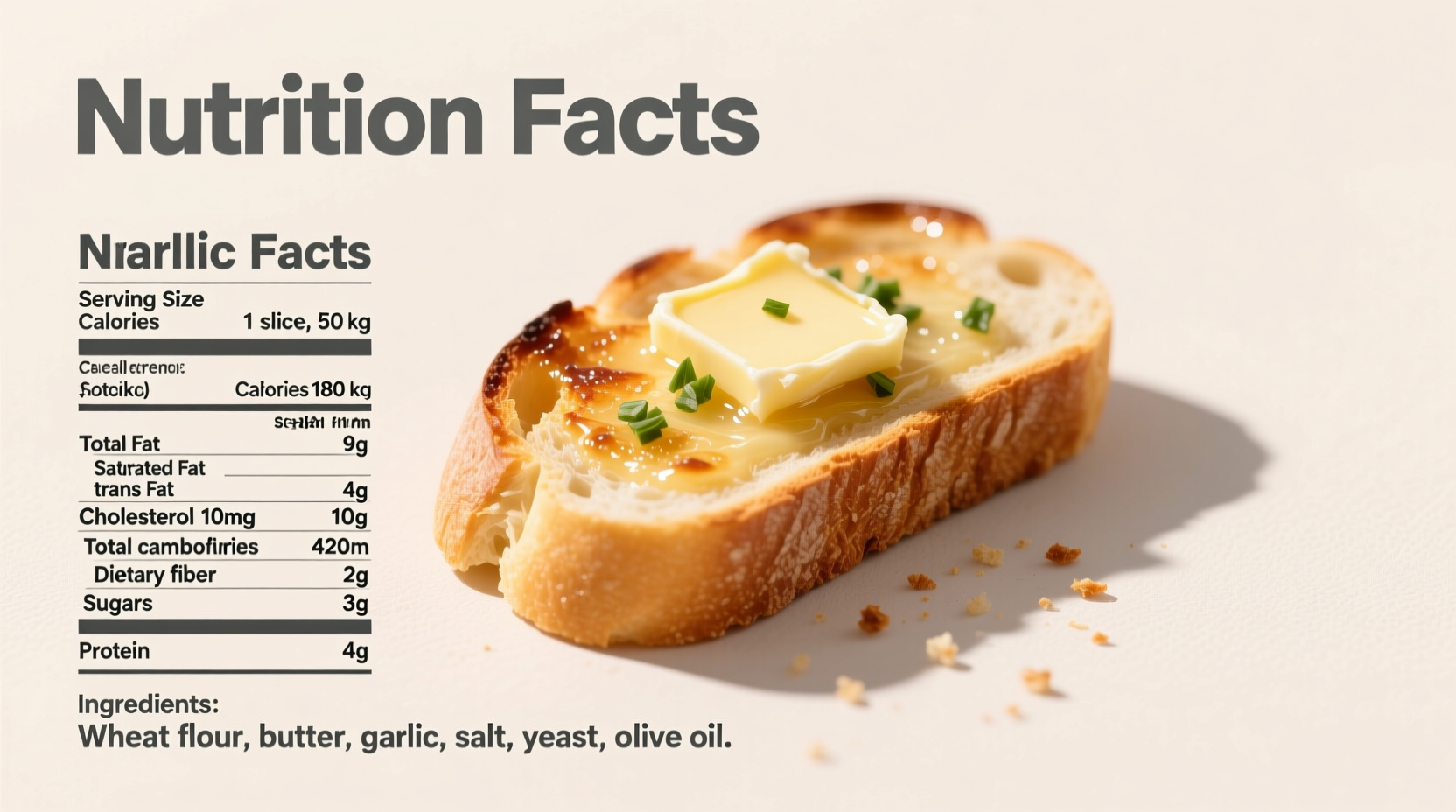 Garlic Bread Nutrition Facts: Calories, Carbs & Health Impact