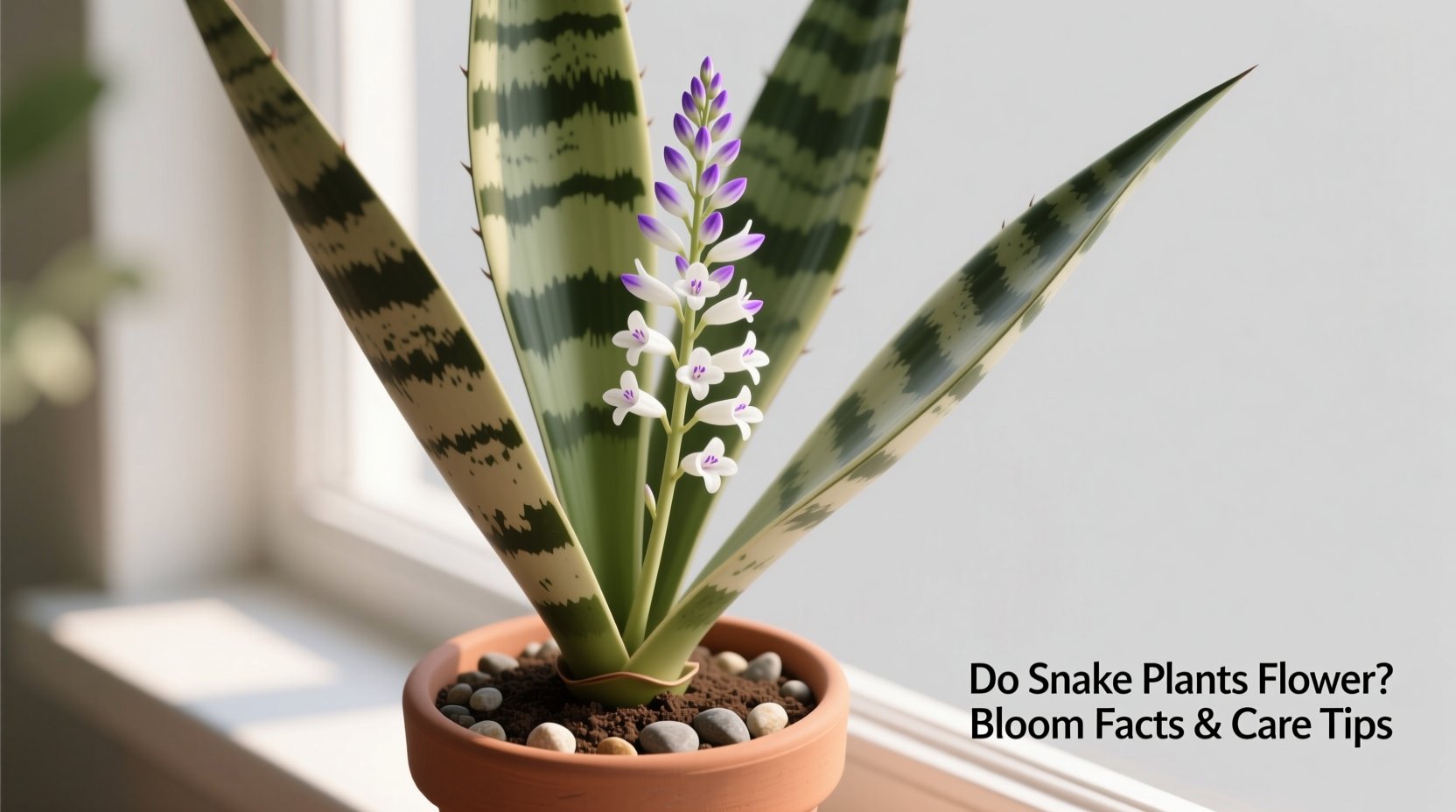 does snake plant flower