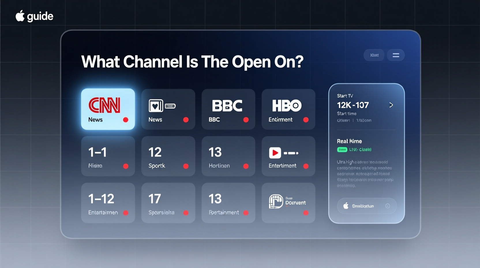 what chanel is the open on