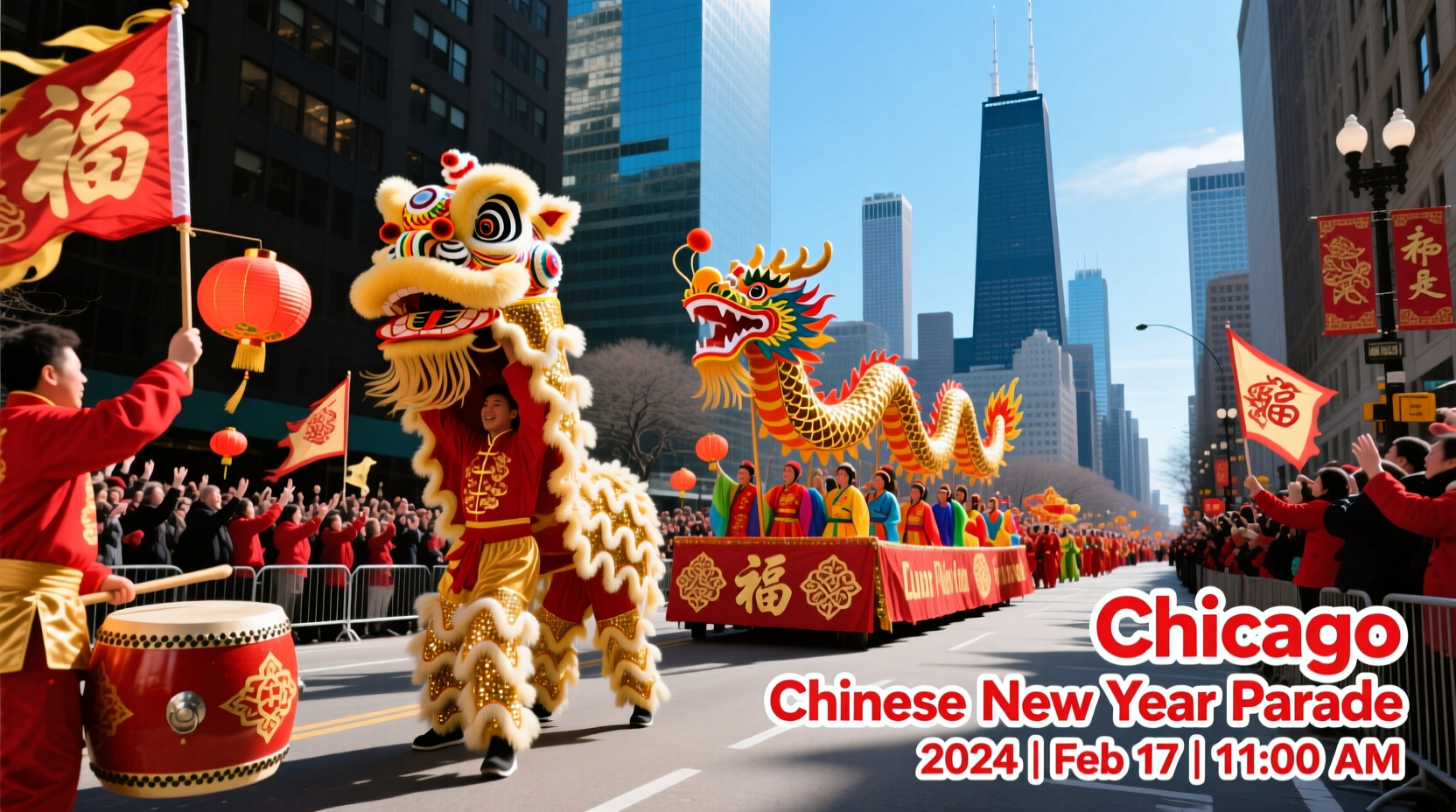 what time is the chinese new year parade in chicago
