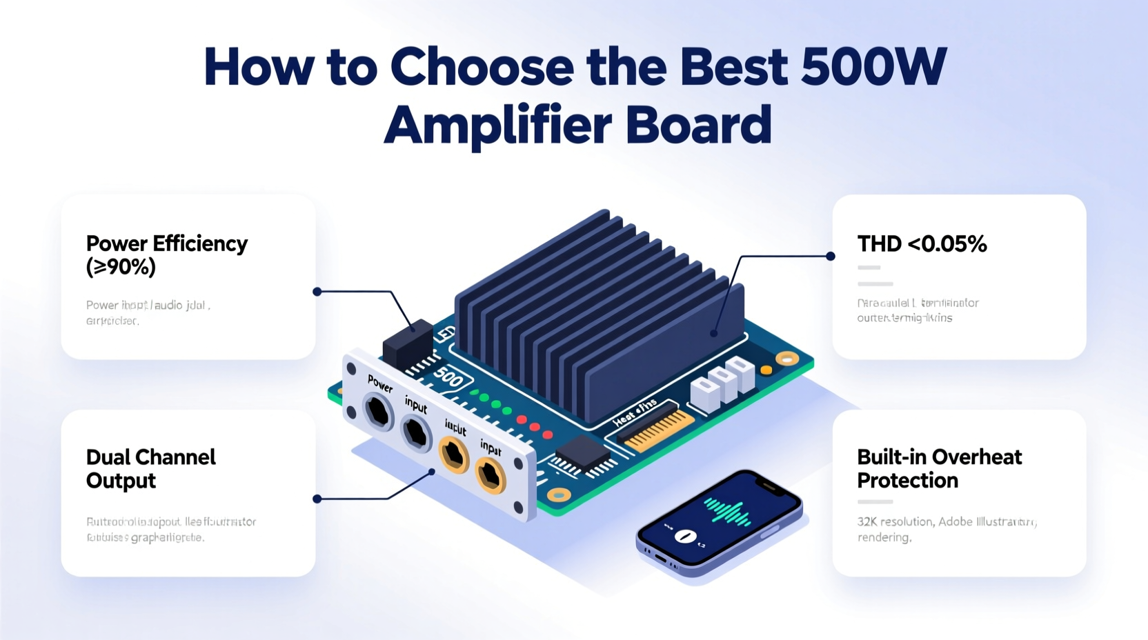 amplifier board 500 watts