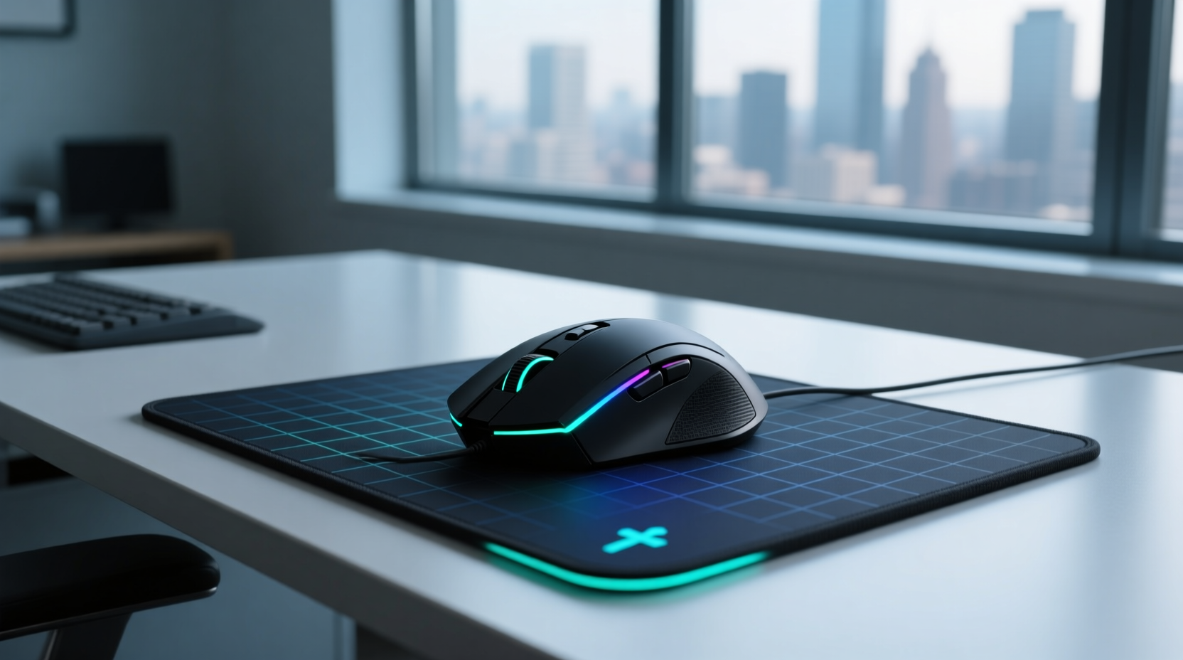 gaming mouse and mouse pad
